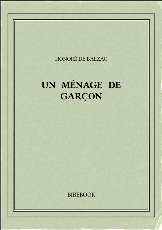 UN MÉNAGE DE GARÇON