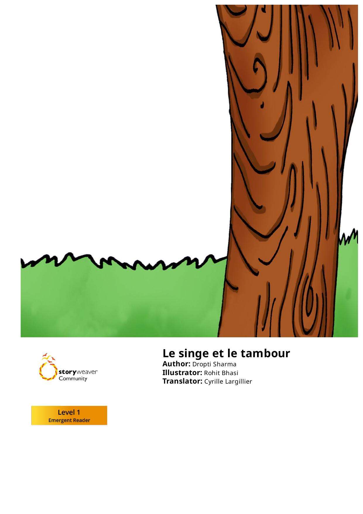 Le singe et le tambour