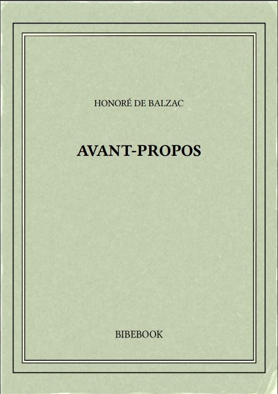 AVANT-PROPOS