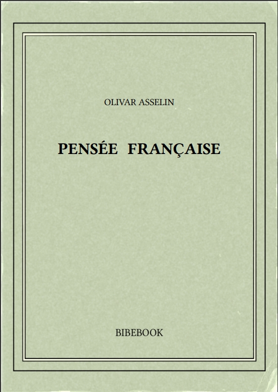 PENSÉE FRANÇAISE